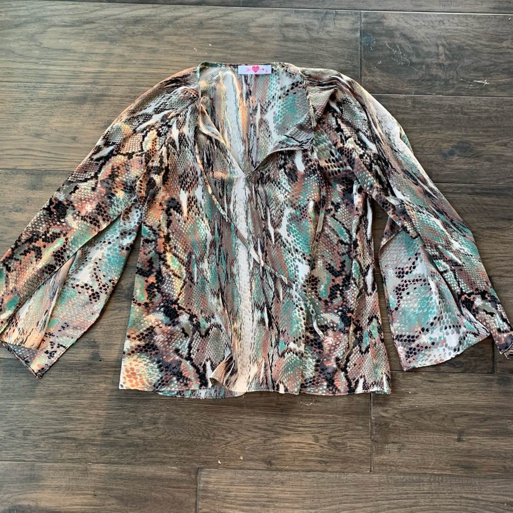 Buddy Love Snake Print Blouse